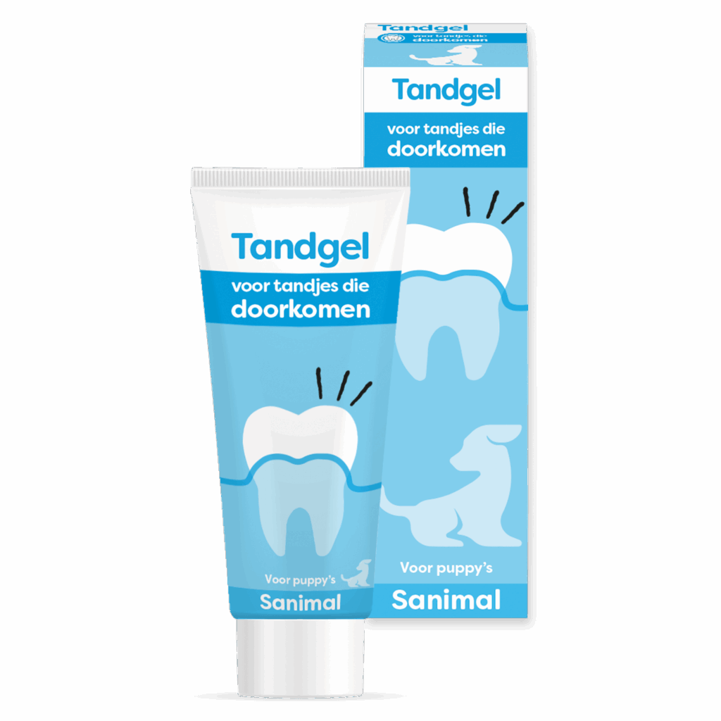 SANIMAL TANDGEL VOOR TANDJES DIE DOORKOMEN