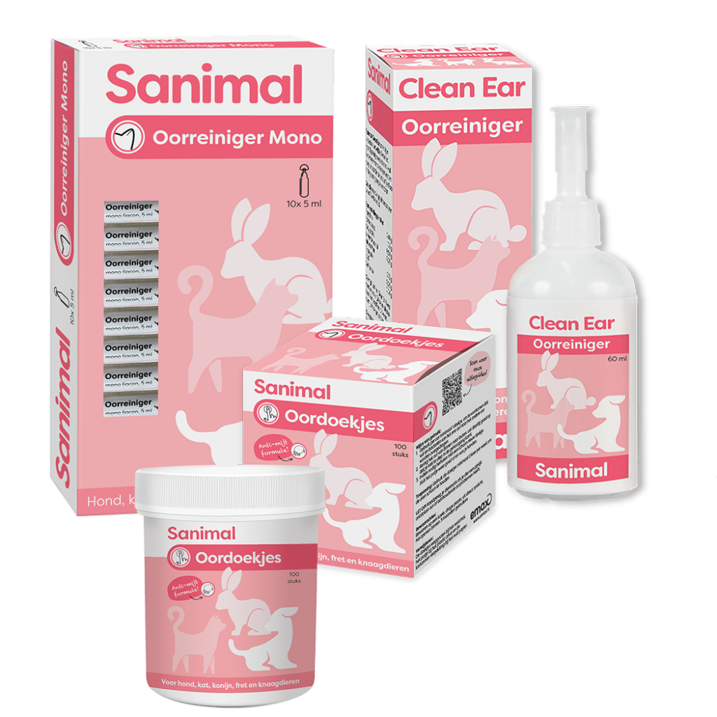 Sanimal Oordoekjes 100st weert mijt