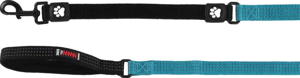 LOOPLIJN ELASTISCH NO SHOCK ZORBA TURQUOISE 75CM 25MM