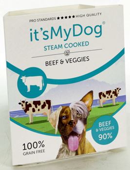 [IMD45402] its My Dog Steam Cooked Beef +Veggies