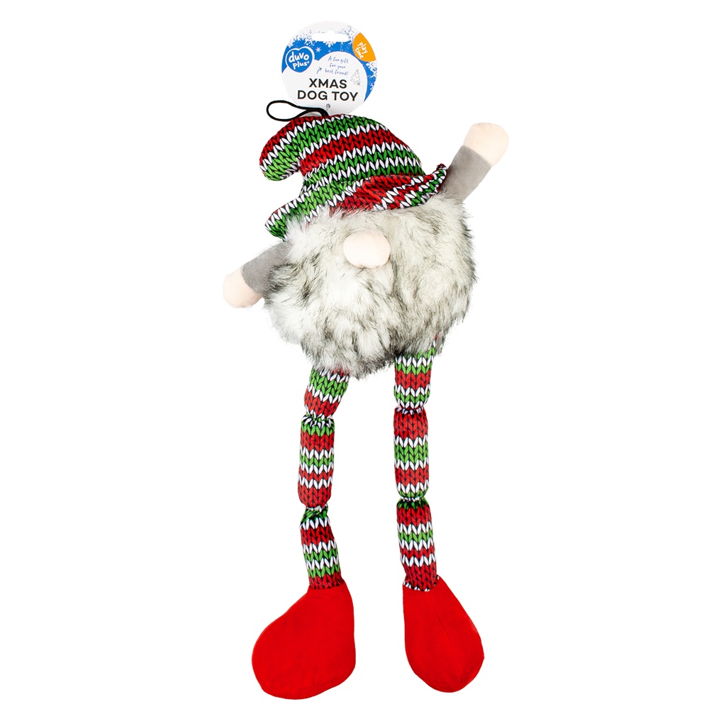 [14609] Xmas Pluche lange elf 26x46x12cm Meerkleurig