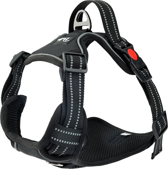 Purrr fect Hondentuigje - Anti-Trek Tuig - Hondenharnas - Y Tuig hond - Waterproof - Reflecterend - Verstelbaar - Maat XL