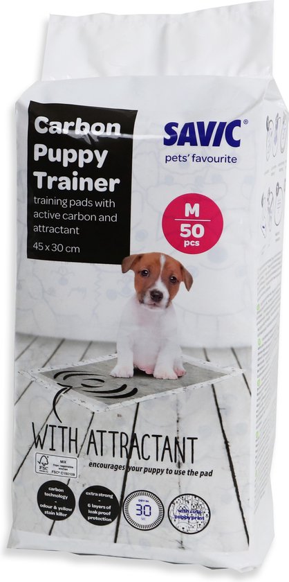 3528 PUPPY TRAINER PADS CARBON MEDIUM 50pc 45*30cm (karton 12 x)