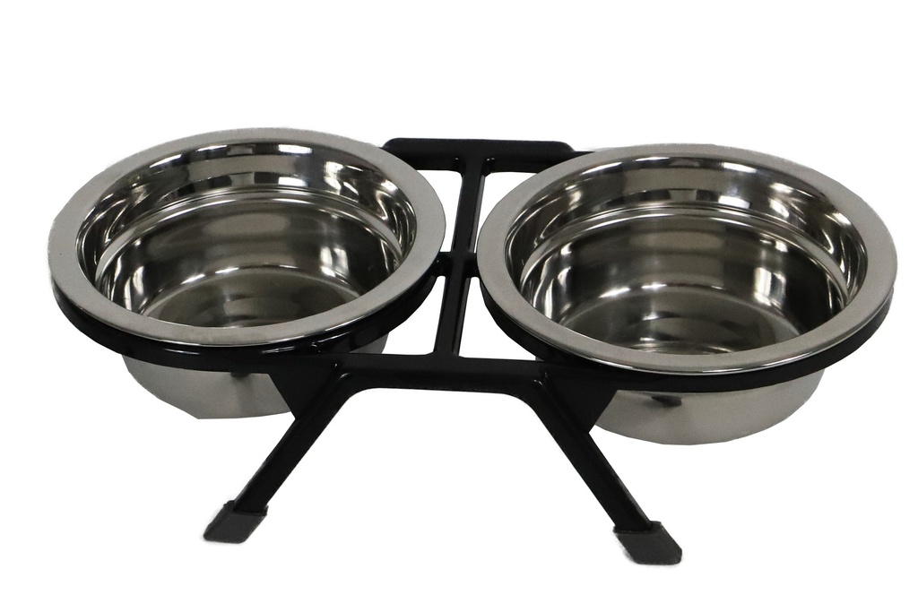 DINNERSET PL.+2 RVS BAKKEN ZWART 11,5CM