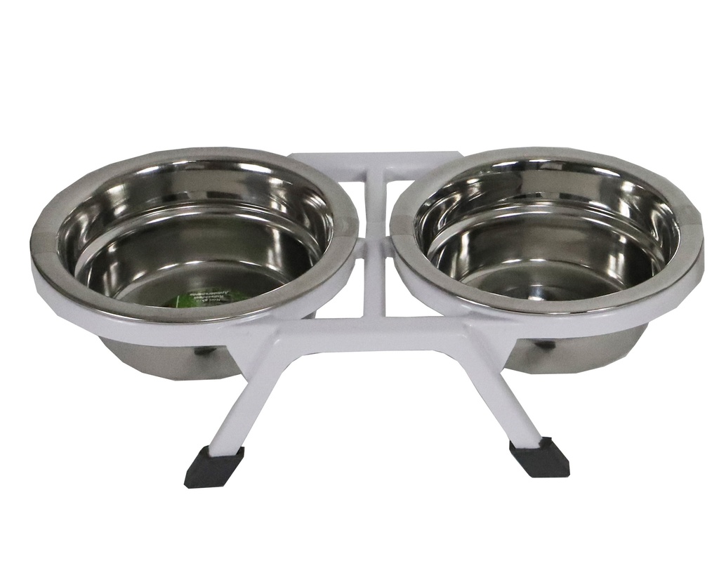 [020 7134] DINNERSET PL.+2 RVS BAKKEN WIT 11,5CM