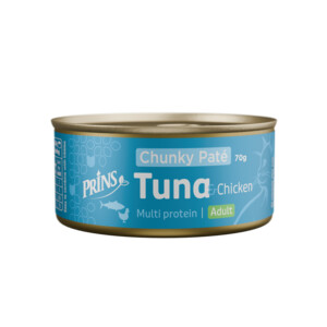 [35668] Prins Wet Food Cat chunky paté tonijn en kip 70gr
