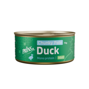 Prins Wet Food Cat chunky paté eend 70gr