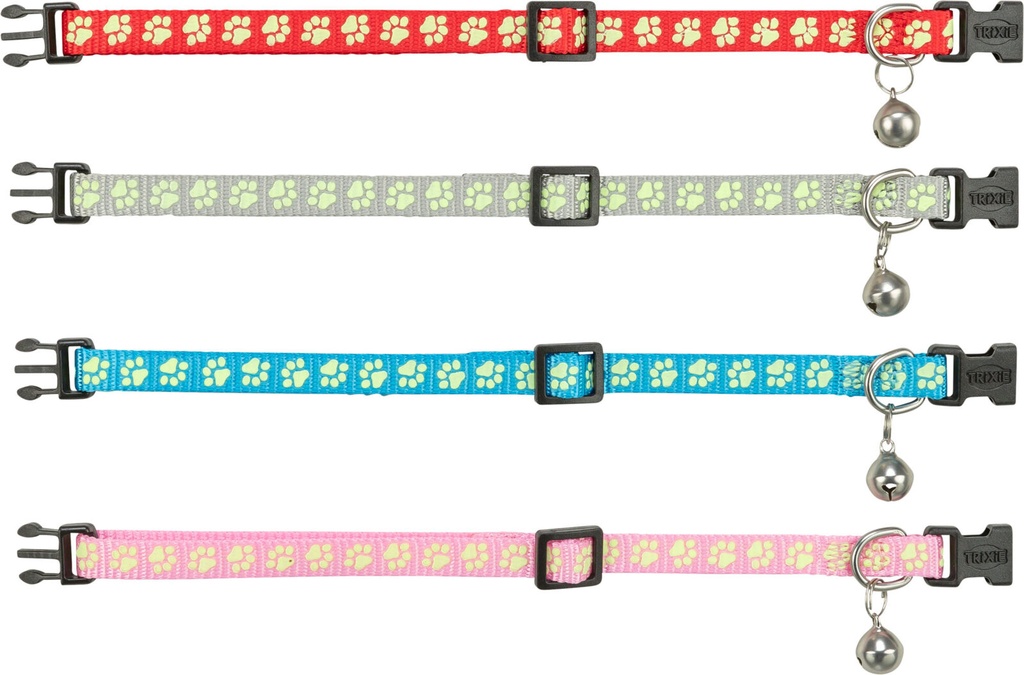 Kattenhalsband, fluorescerend, diverse
