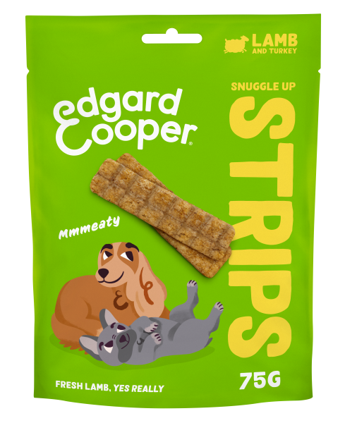 [34374] Edgard&Cooper strips adult lamb&turkey 75gr