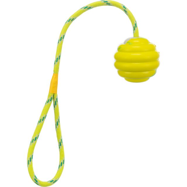 [33724] Ringenbal aan koord, natuurrubber, ø 6/30 cm, limoen