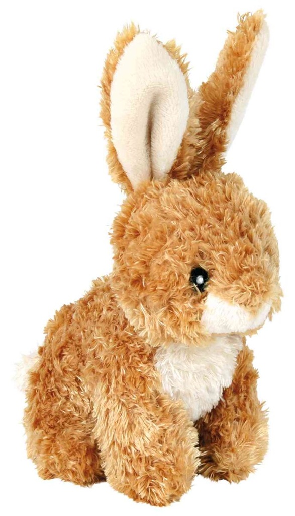 Konijn, pluche, 15 cm, beige