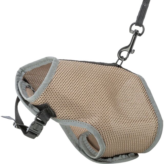Softtuig, kat, met riem, 28–42 cm, 1,20 m, taupe
