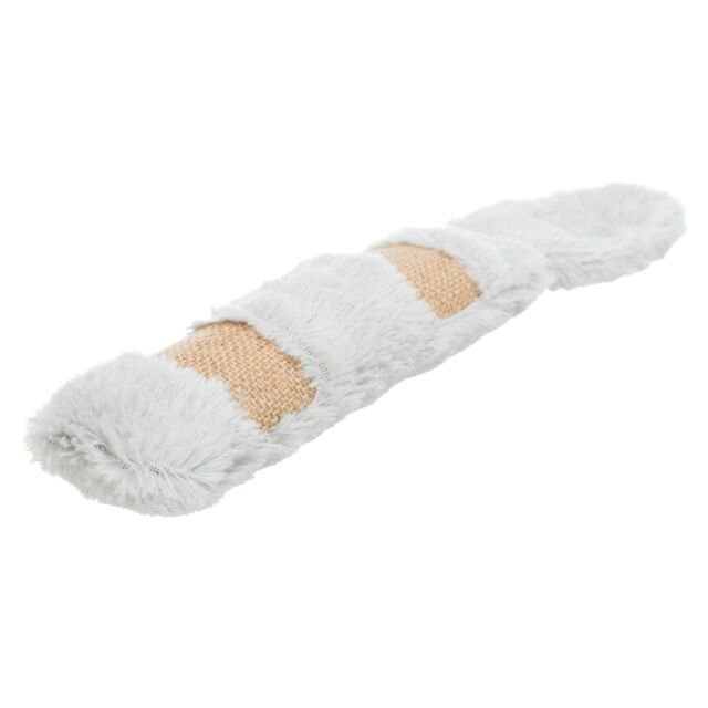 Kussen XXL met staart, pluche, catnip, 39 cm, grijs
