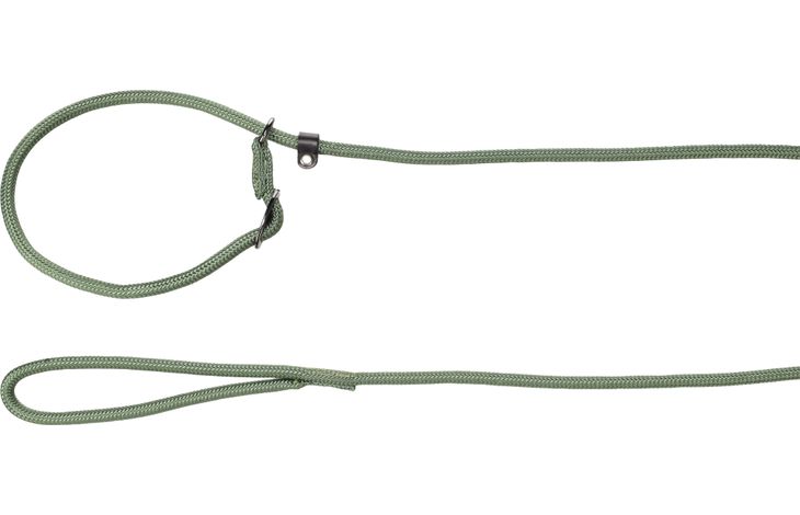 Hond Anti-trek looplijn Aiden Kaki 1,7m 8mm