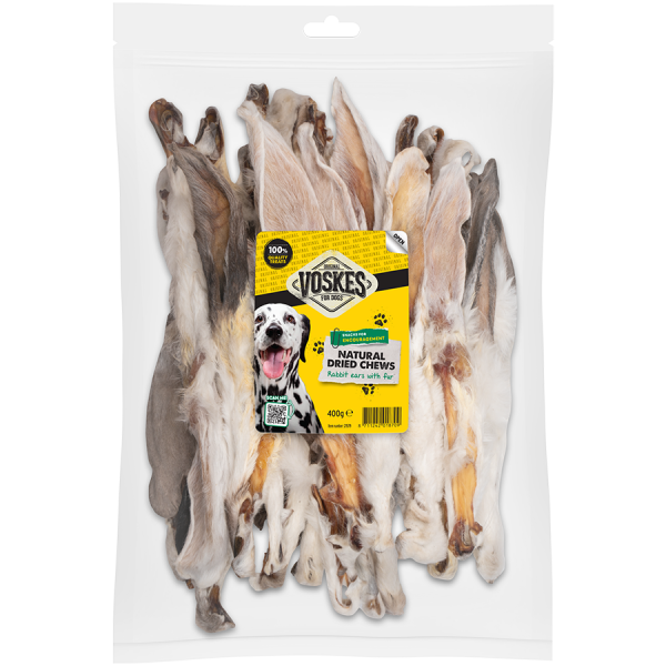 [36537] Konijnenoren met vacht 400gr