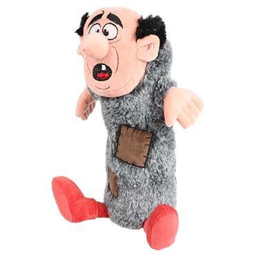 De Smurfen knuffelspeeltje Gargamel 18x15x33cm grijs