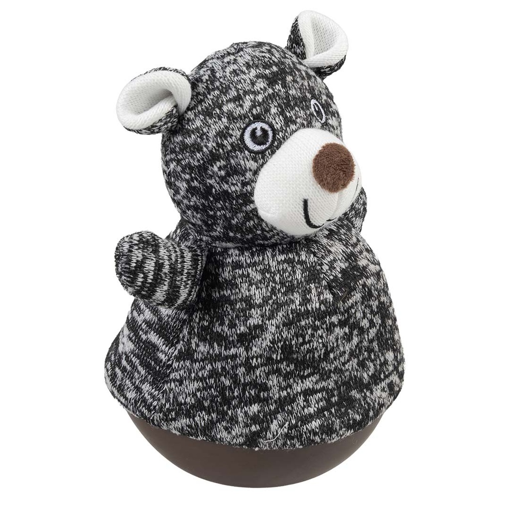 [16652] Knuffelspeeltje Tumbly beer 13.5x13.5x22cm zwart