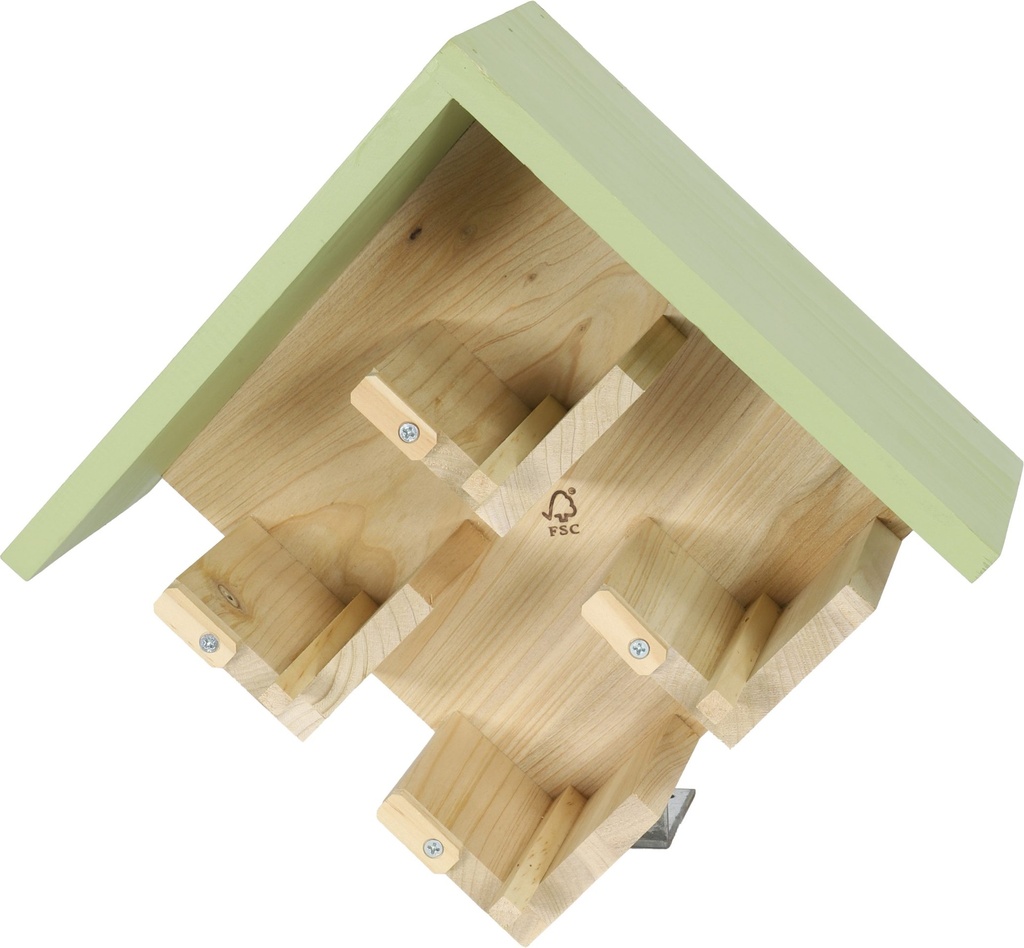 PINDAHOUDER hout 4pot groene dak