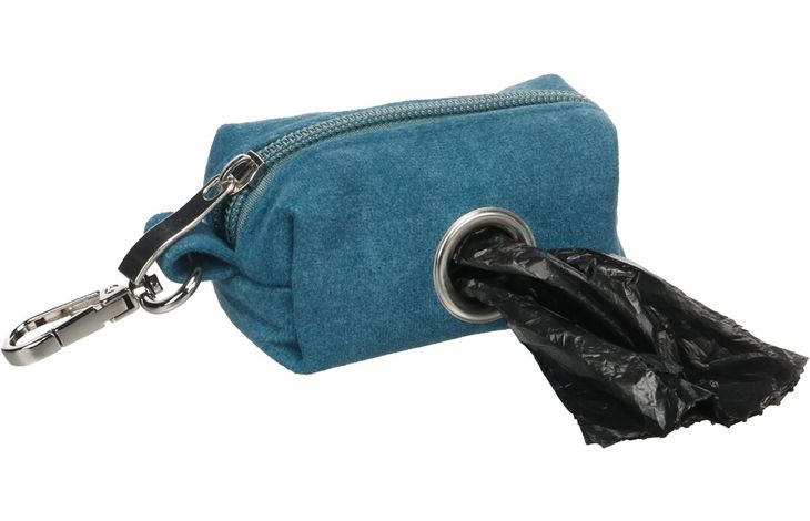 [526038] POEPZAKHOUDER VILTO BLAUW + 1 ROL 6x5,5x9CM