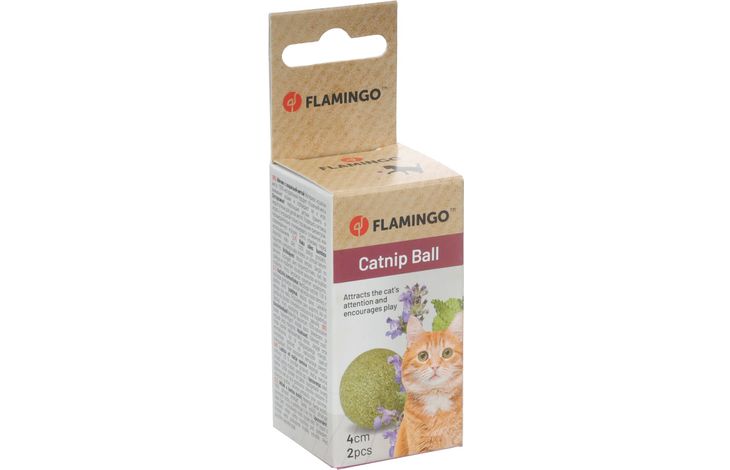 [562067] SPEELGOED KATTI CATNIPBALLEN GROEN 4CM 2ST