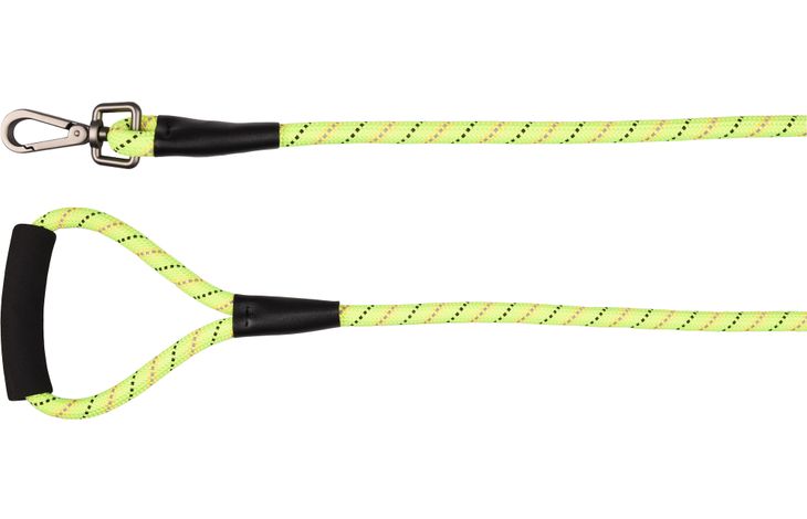 [517039] Hond Looplijn Rimo Fluo geel 1m 12mm