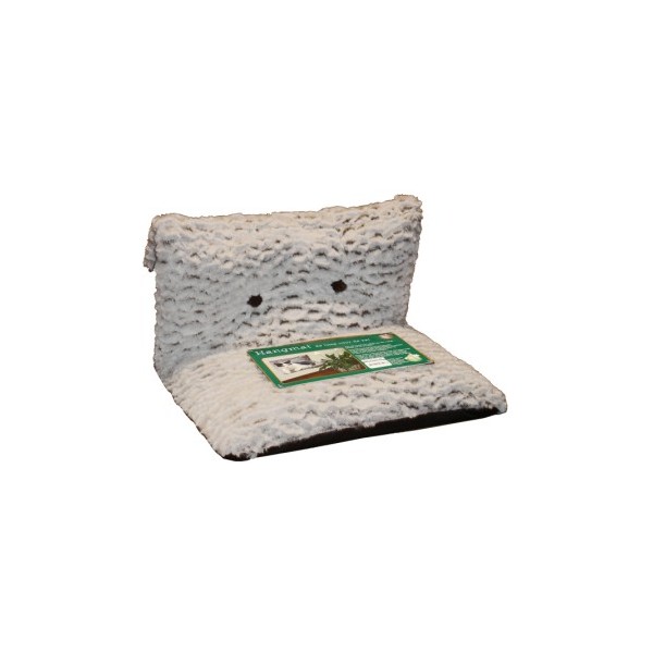 Hangmat De Luxe Wit/bruin + Knoop