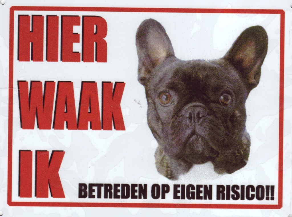 [980 3135            ] !! Waakbord Franse Bulldog