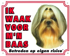 [980 3137            ] !! WAAKBORD GROOT/KLEUR SHIH TZU