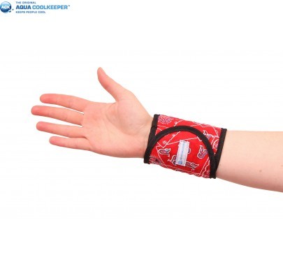 Aqua coolkeeper Wristband M Rood
