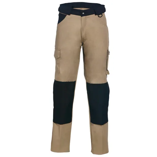 [BR_178136] Worker broek Havep +kniezak, camel/zwart, 50