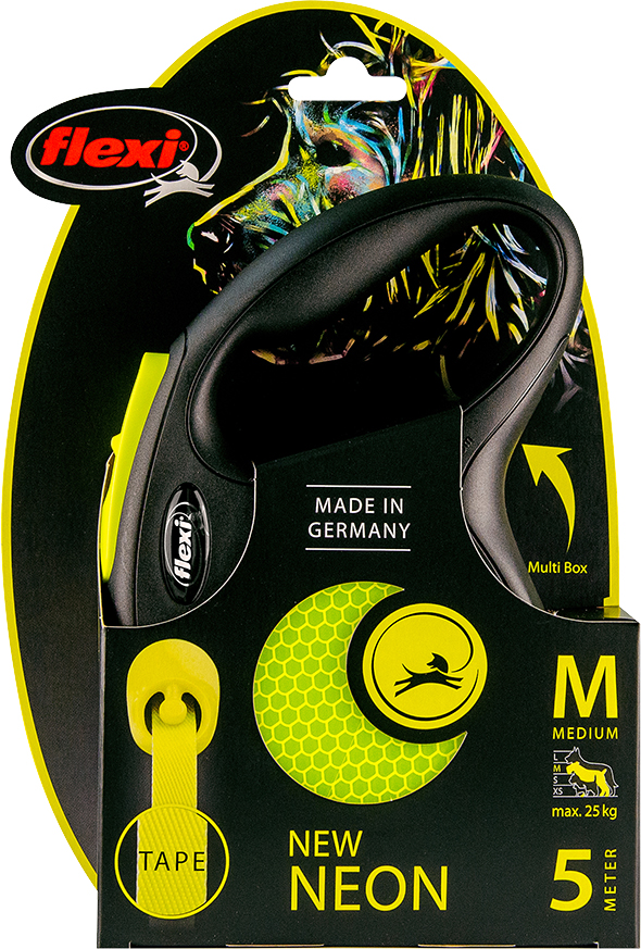 Flexi rollijn New Neon M tape 5m
