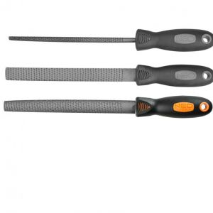 Houtrasp 200mm, Half Rond Grofte 2, T12 Staal, TPR Gecoat