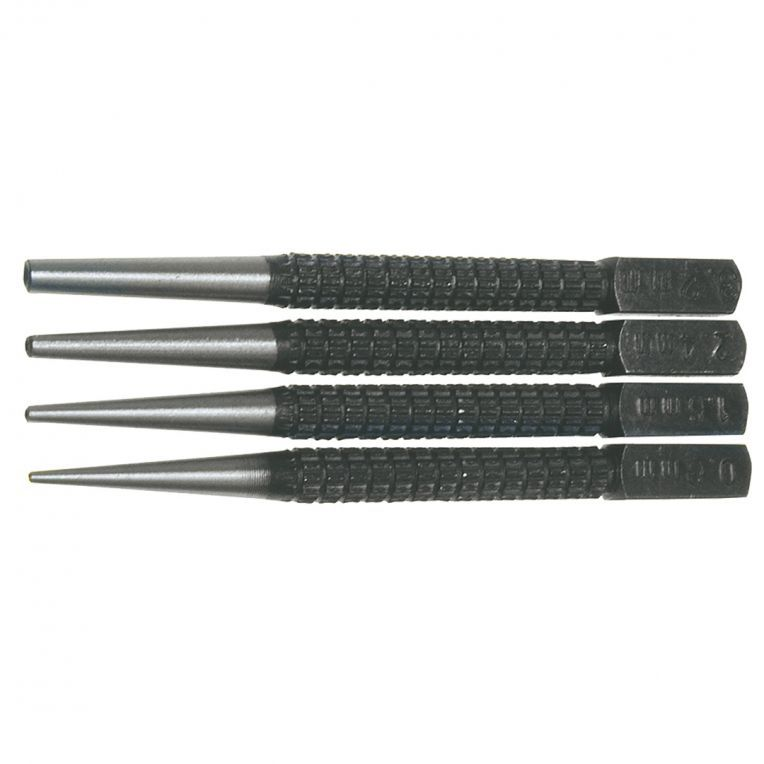 Spijkerponsset 4 delig 0,8-3,2mm
