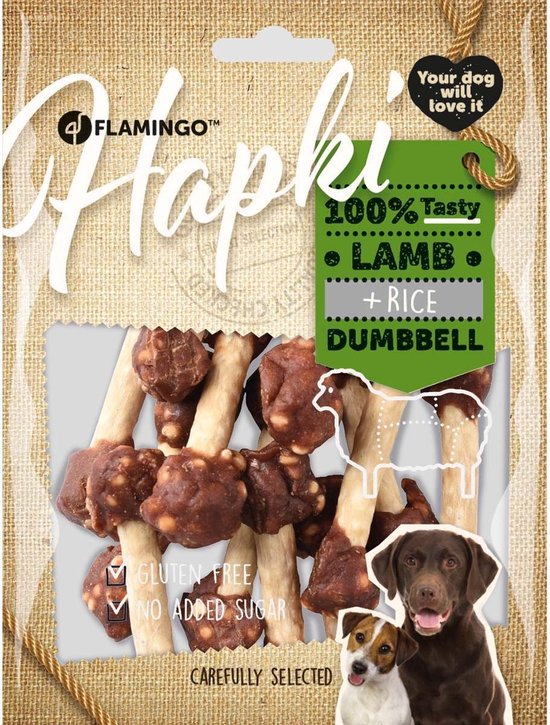 HAPKI LAMB EN RICE DUMBELL 150 GRAM