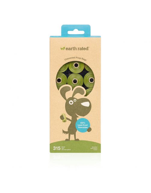 [33235] Earth Rated doos 21 poepzak rolletjes lavendel  (315 stuks)