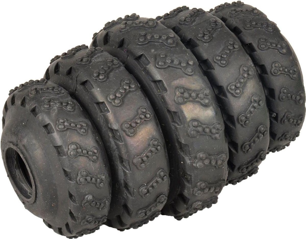 HS RUBBER GLADIATOR TYRE ROLLER ZWART 10CM