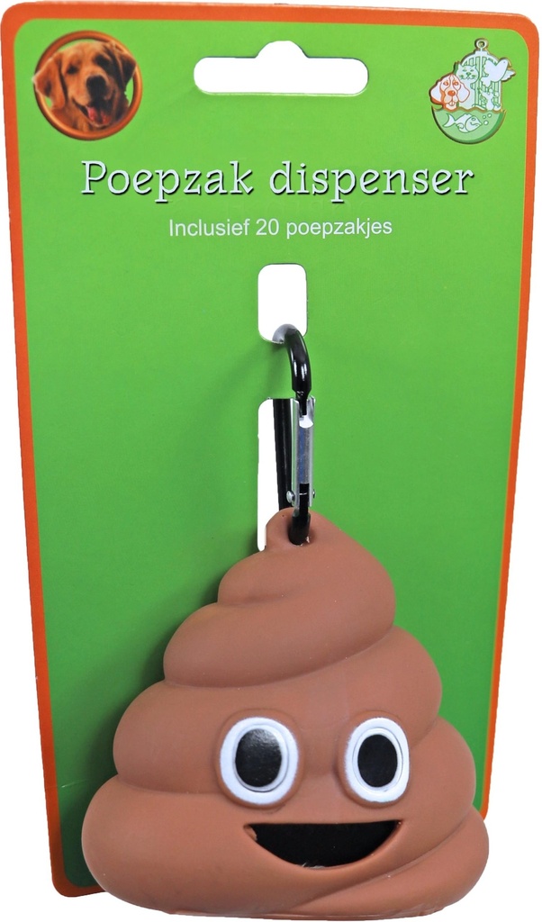 [22859] POEPZAK DISPENCER SMILEY INCL.20 POEPZAK