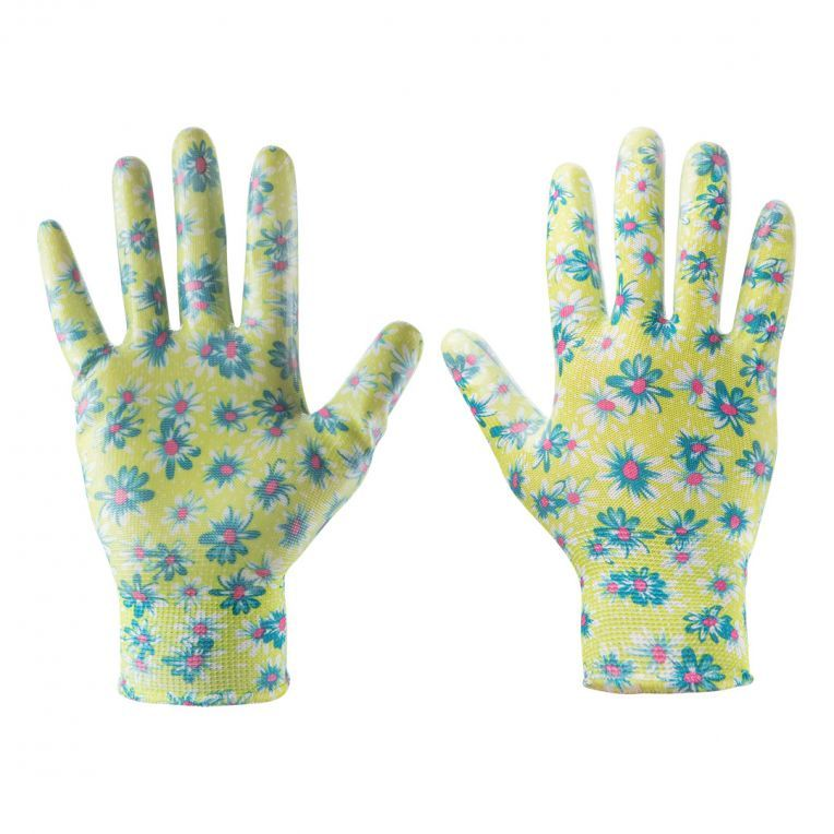 Dames Tuinhandschoen Nitril Maat 9Nitril Gecoat, Fijne voering, Ademend, hoge sc