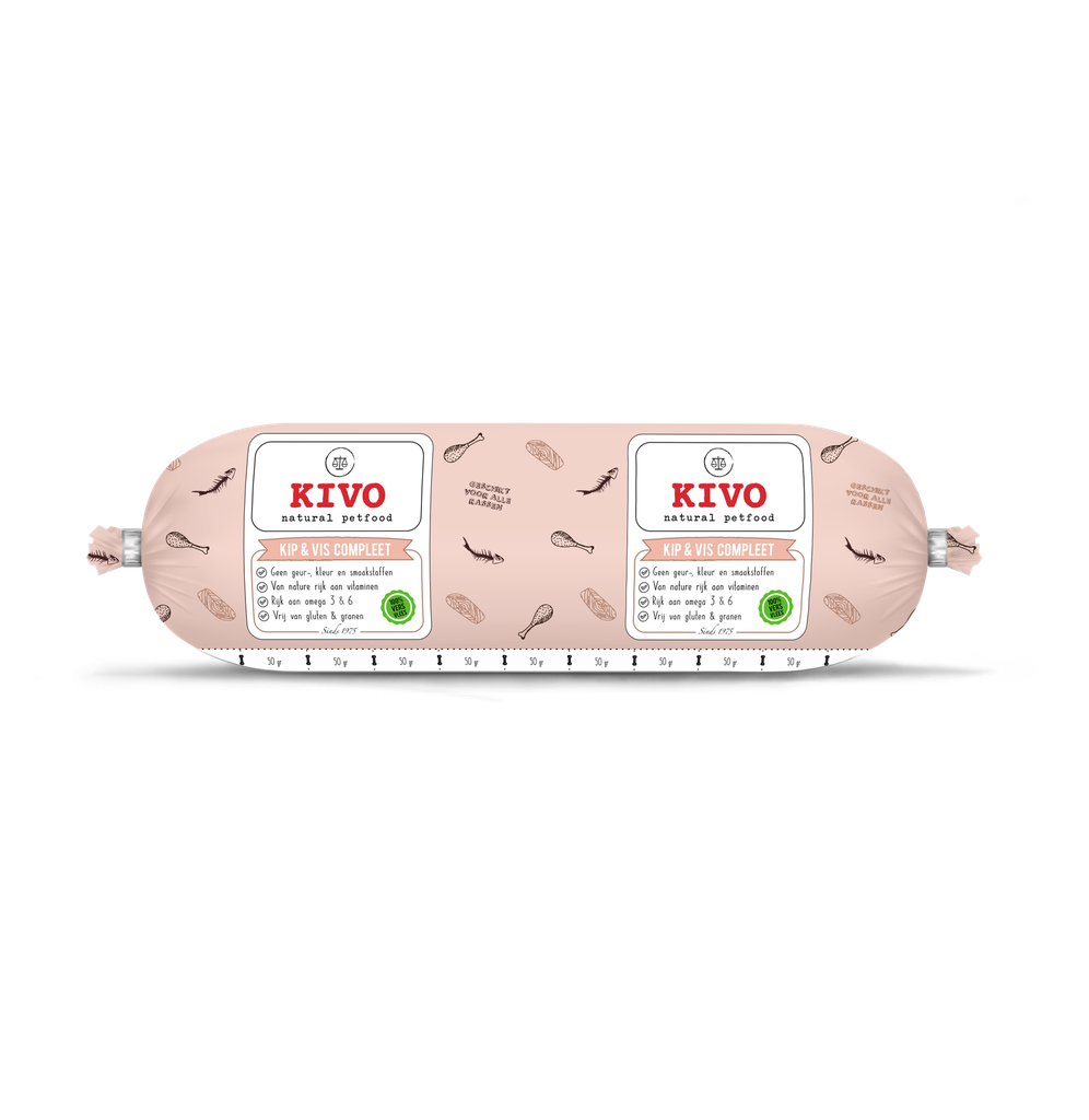 [6004] KIVO kip/vis compleet 500 gram
