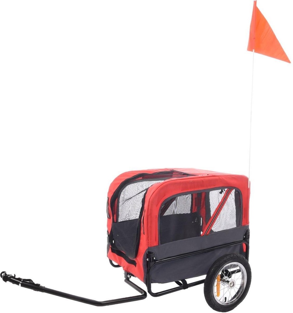 [518981] # Hondenfietskar Liner romero ro/gr 60*43/51cm