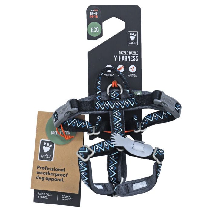 [022 8707            ] !! Hurtta Razzle Dazzle Y-harness blackberry, 55-65 cm