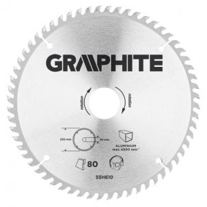 Blad 205mm, Asgat 30mm, Tanden 100, Dikte 1,6mm, Zaagdikte 2,0mm, Geometry TCG,