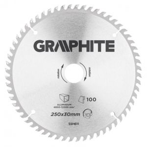 Blad 250mm, Asgat 30mm, Tanden 100, Dikte 2,0mm, Zaagdikte 2,8mm, Geometry TCG,