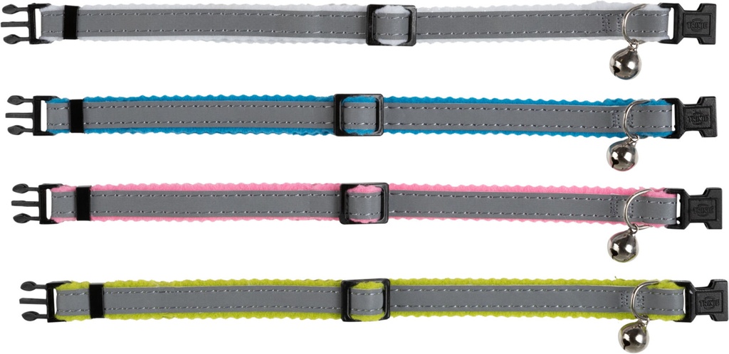 [BR_224527] Kattenhalsband, reflecterend, katten-/pootmotief