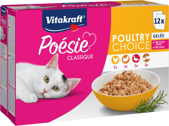 # Vitakraft Poesie classique, poultry gelei 12x85 gram