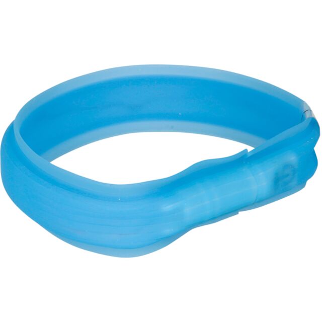 Flash light band USB, M/L: 50 cm/30 mm, blue