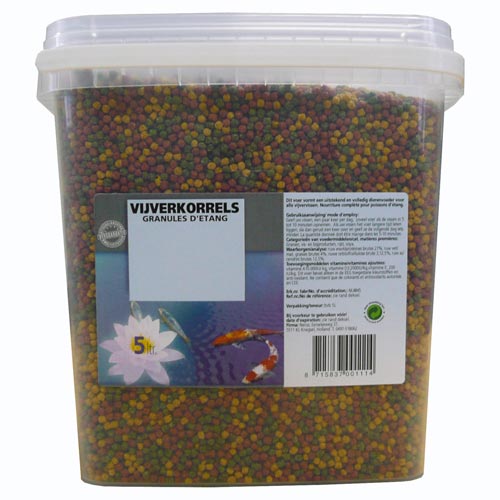 [PKO5                ] Vijverkorrels 5 liter 3 mm