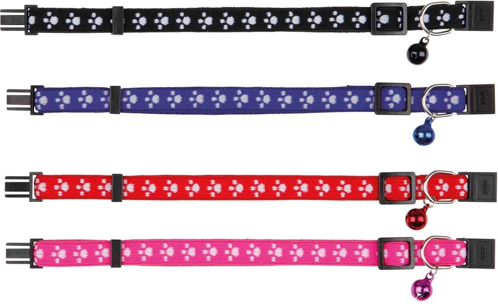 Kattenhalsband elastisch, pootmotief