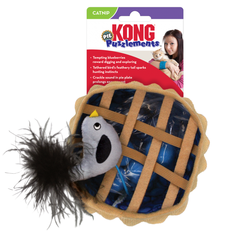 [035585459455] KONG Puzzelements Pie Catnip